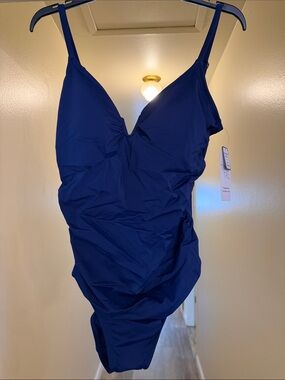 NWT Royal Blue One-Piece Swimsuit Size Large
